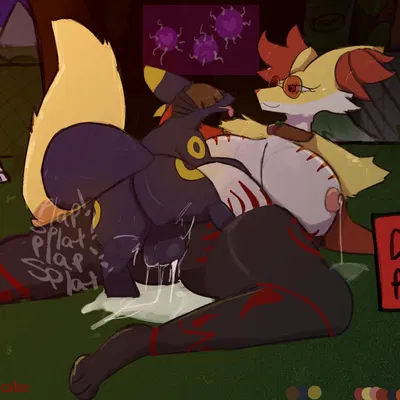 boy kisser (rockpankake), ella (bluedoggie) (nintendo, pokemon) created by rockpankake