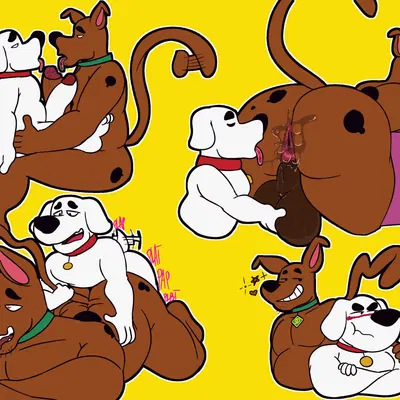 brian griffin, scooby-doo (family guy, hanna-barbera) created by zackdadawg