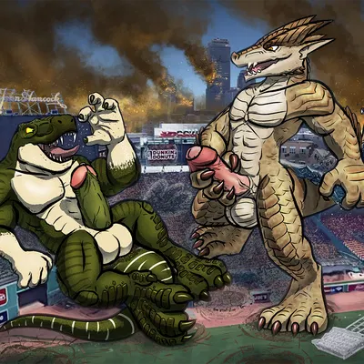 brutus (pyronite), typhek (domino's pizza, dunkin' donuts) created by tyrnn