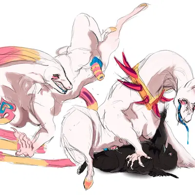 bugle (sourfry), eiderdown (celestialboner) created by celestialboner