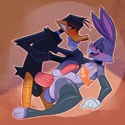 bugs bunny, daffy duck (looney tunes, warner brothers) created by bigdad