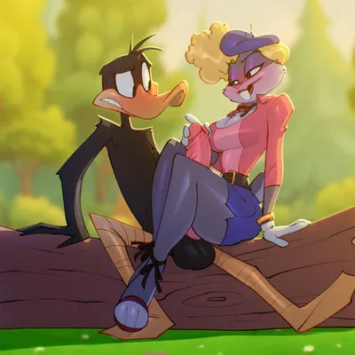 bugs bunny, daffy duck (looney tunes, warner brothers) created by bigdad