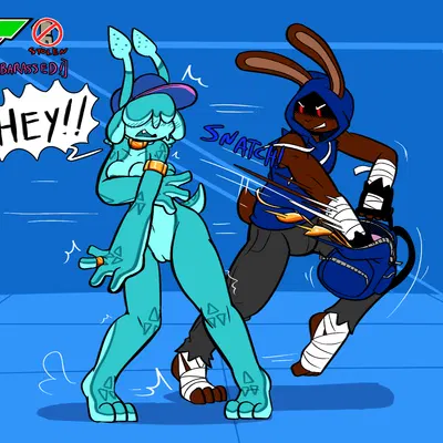 bunny brawler (felino), raspberry (felino) created by felino