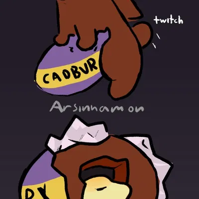 cadbury bunny, easter bunny (cadbury, easter) created by arsinnamon