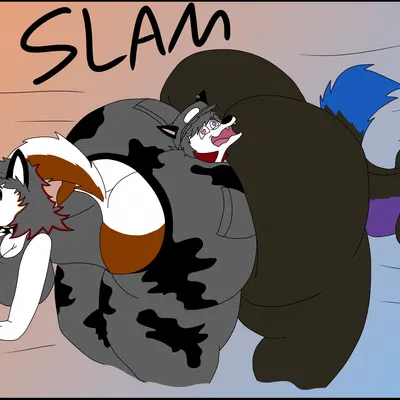 cailean (camohellhound), ira wolfe (isaiahtse), nicki (camohellhound) (mythology) created by r4nd0mcr4p123