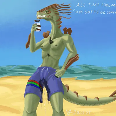 capcom, male swimwear challenge created by valrionwrites