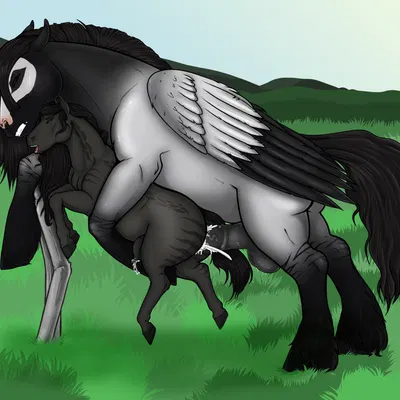 carbine the pegasus, nightmare (m7734cargo) (mythology) created by sammehchub