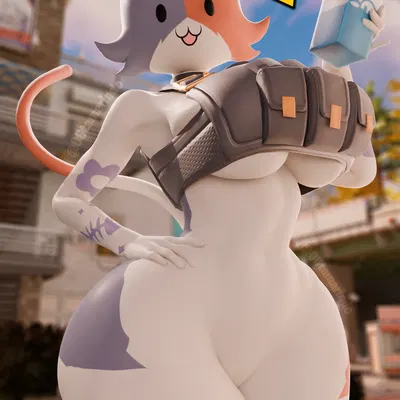 cate meowdy (epic games, fortnite) created by ogtamarindo