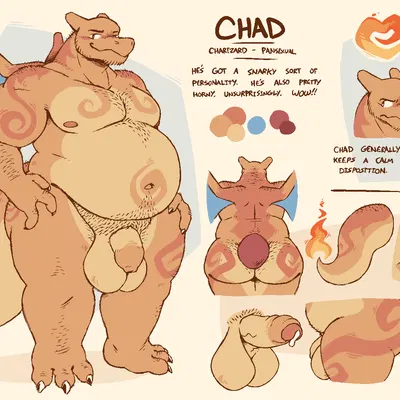 chad (eyeseedee), fan character (nintendo, pokemon) created by eyeseedee