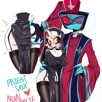 charlie morningstar, vox (hazbin hotel) (hazbin hotel, hellaverse) created by nyochandesuyo