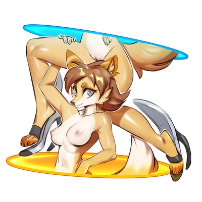 chell, chell (fursona) (portal (series), valve) created by johnfoxart