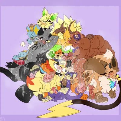 chi (mischiefmaster), chip (dragonvee), daiquiri (slyenigmafox) (nintendo, pokemon) created by chaikitty