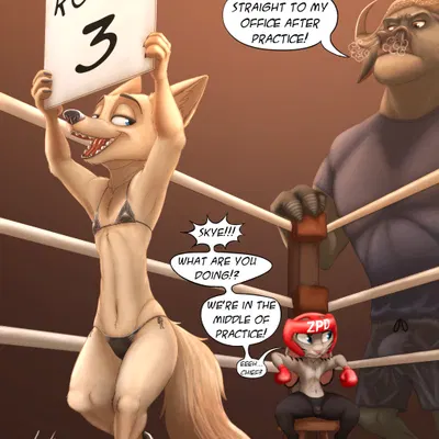 chief bogo, jack savage, skye (zootopia) (disney, zootopia) created by link6432