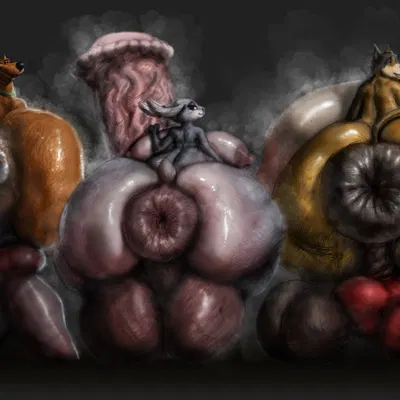 chilli heeler, judy hopps, scooby-doo (bluey (series), disney) created by hohohonse