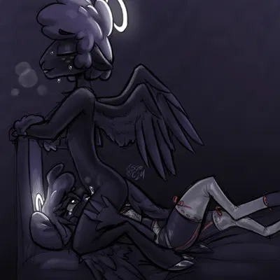 collin (helluva boss), keenie (helluva boss) (hellaverse, helluva boss) created by soulcentinel