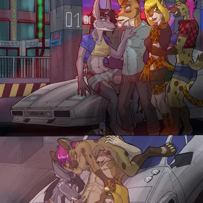 conrad jotkowski (coyotek), demetria (rickwulfk95), geno e. vefa (coyotek) (lamborghini, lamborghini countach) created by rickwulfk95