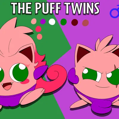 creampuff (tepigfan101), sugarpuff (tepigfan101) (nintendo, pokemon) created by tepigfan101