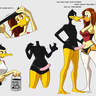 daffy duck, tina russo (looney tunes, the looney tunes show) created by badroy