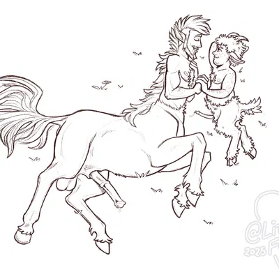 dagniel, pippith (european mythology, greek mythology) created by littlestfuzz