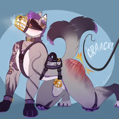 damien woof created by kindreddemon