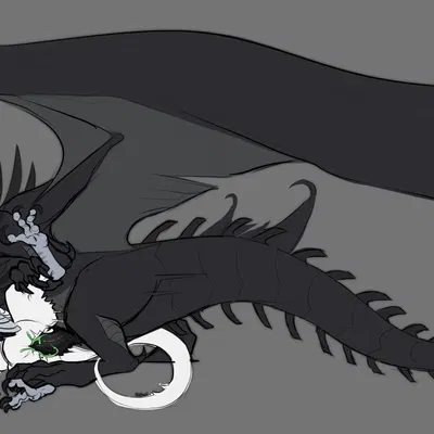 dark the xenodragon (alien (franchise), mythology) created by owishka