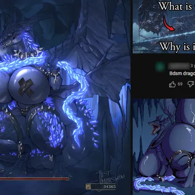 darkeater midir (dark souls, european mythology) created by justmorswin