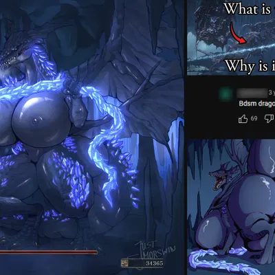 darkeater midir (dark souls, european mythology) created by justmorswin