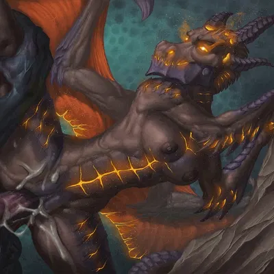 deathwing (blizzard entertainment, mythology) created by inert-ren