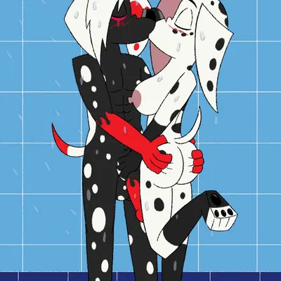 demon (darkdemon), dolly (101 dalmatians), fan character (101 dalmatian street, 101 dalmatians) created by slightlyarousedguy