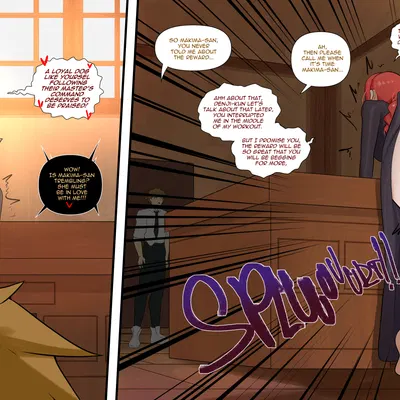 denji (chainsaw man), makima (chainsaw man) (chainsaw man) created by fake face (artist)