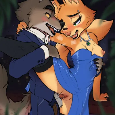 diane foxington, mr. wolf (the bad guys) (dreamworks, the bad guys) created by fluff-kevlar