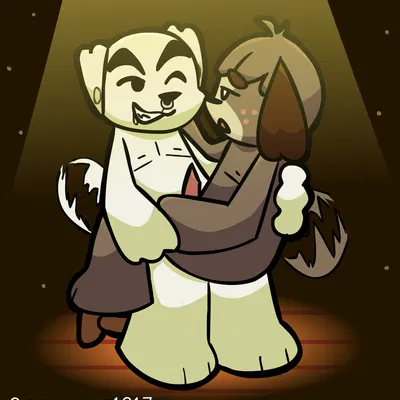 digby (animal crossing), k.k. slider (animal crossing, nintendo) created by smokyquartz1917