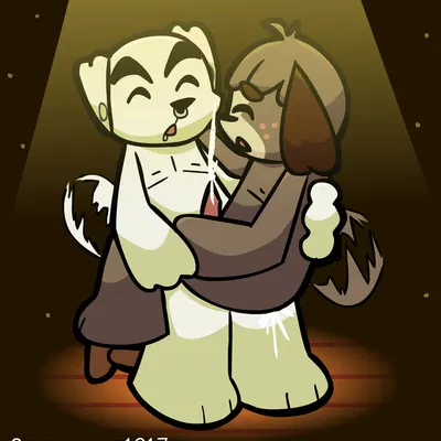 digby (animal crossing), k.k. slider (animal crossing, nintendo) created by smokyquartz1917