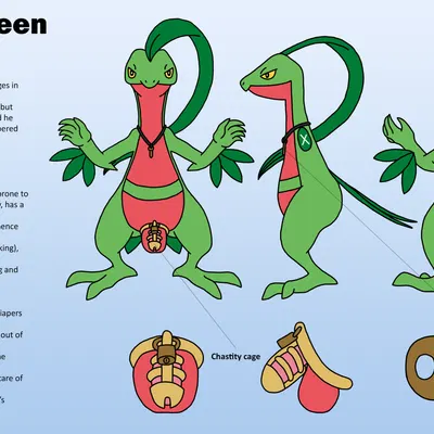 dino evergreen, fan character (nintendo, pokemon) created by cyberdiaperman