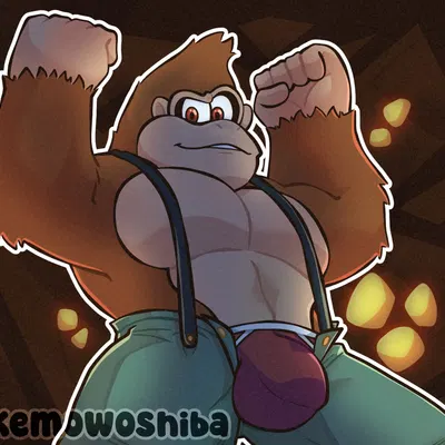 donkey kong (character) (donkey kong (series), donkey kong bananza) created by kem0w0shiba