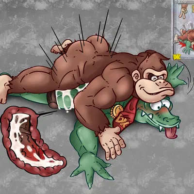 donkey kong (character) (donkey kong (series), nintendo) created by cosmic51moon