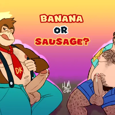 donkey kong (character), mario (donkey kong (series), donkey kong bananza) created by dropsofmoonlight