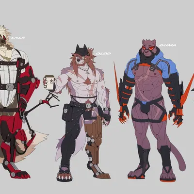 duma (jacketbear), kunyit (jacketbear), lala (jacketbear) created by jacketbear