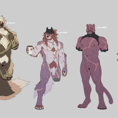 duma (jacketbear), kunyit (jacketbear), lala (jacketbear) created by jacketbear