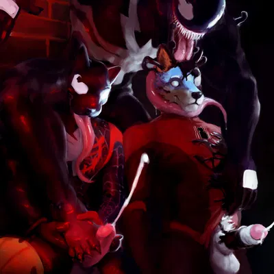 duski (duskisnowpaw), venom (marvel) (marvel) created by saudax7