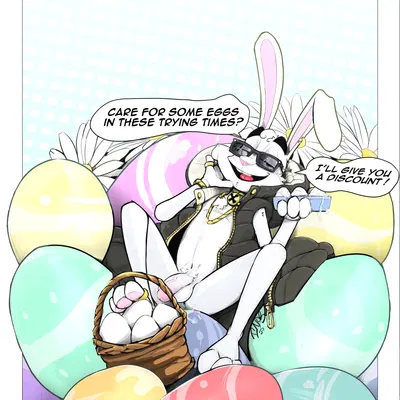 easter bunny (easter) created by inoby