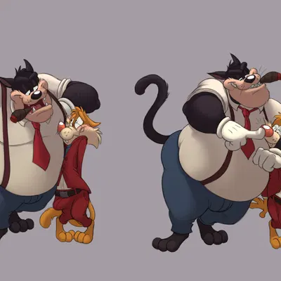 eddie (cedamuc1), pete (disney) (disney) created by catsnbriefs