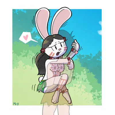 elinor rabbit (elinor wonders why, pbs) created by mr harinezumi