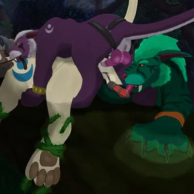 elisanna, isitti, kiro (kiro-kat) (blizzard entertainment, warcraft) created by tellico