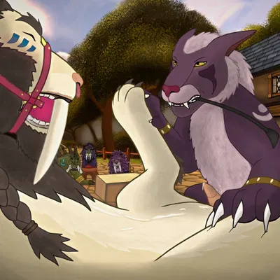 elisanna, kiro (kiro-kat) (blizzard entertainment, warcraft) created by tellico