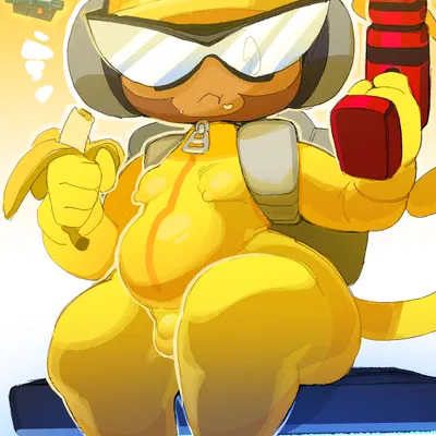 engineer monkey (bloons) (bloons tower defense, ninja kiwi) created by goatboydraws