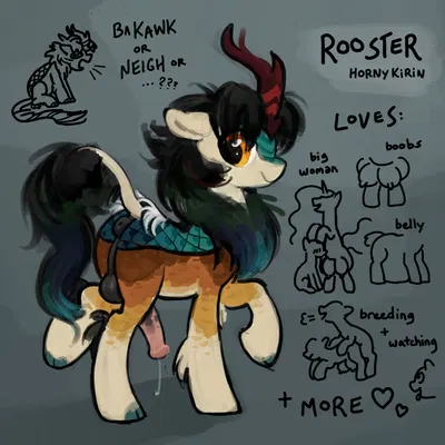 fan character, rooster (roostercocke) (hasbro, my little pony) created by roostercocke, umamipenis