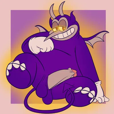fat demon (cuphead) (cuphead (game), studio mdhr) created by bob-jiggles