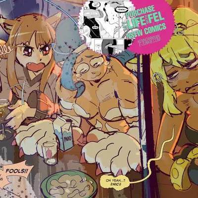 felicia (darkstalkers), holo (spice and wolf), liru (magical pokaan) (capcom, darkstalkers) created by kenno arkkan