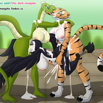 fenghuang (kung fu panda), master tigress, master viper (dreamworks, kung fu panda) created by the dark mangaka